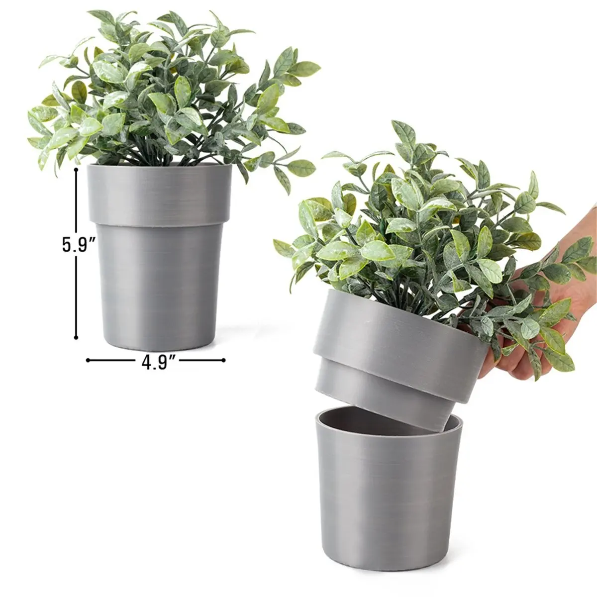 2026 New Flower Pot with Hidden Safe & Secret Compartment,Secret Stash Key Hider,Hide A Key