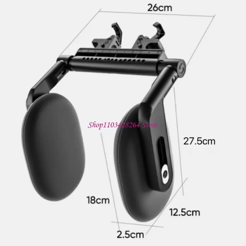 Poggiatesta flessibile con rotazione con centro in schiuma memoria per autisti pendolari neonati