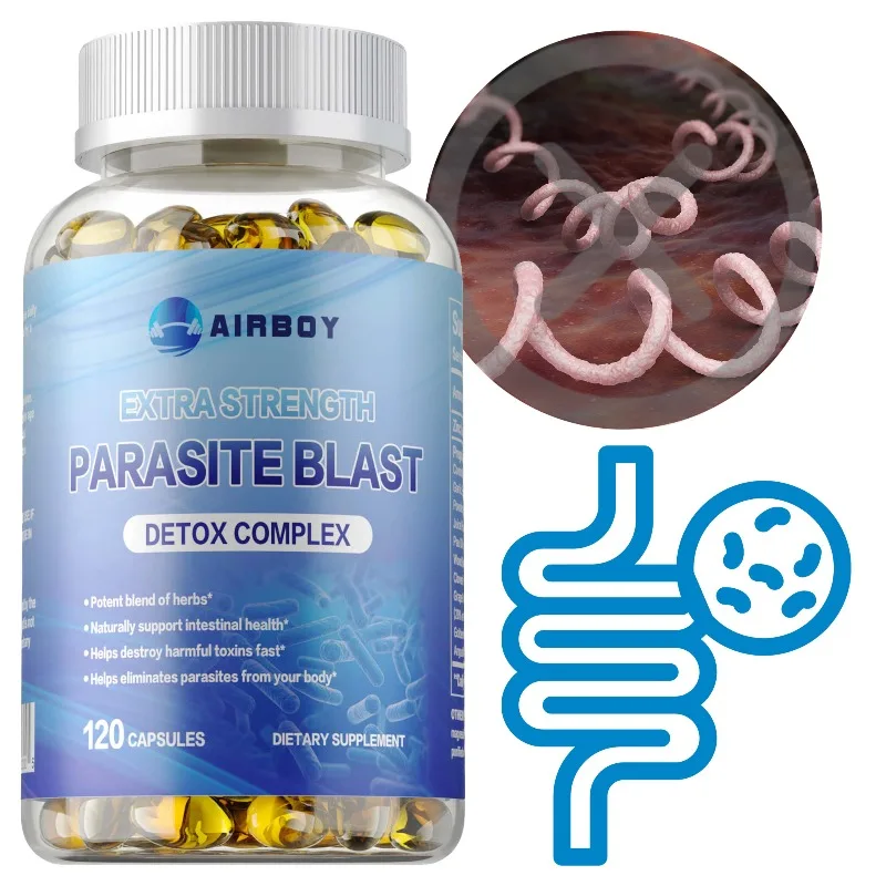 

Parasite Blast Detox Complex - Removes All Body Parasites, Natural Gut Health, Cleans Colon Detox + Cleanse, Liver Immunity
