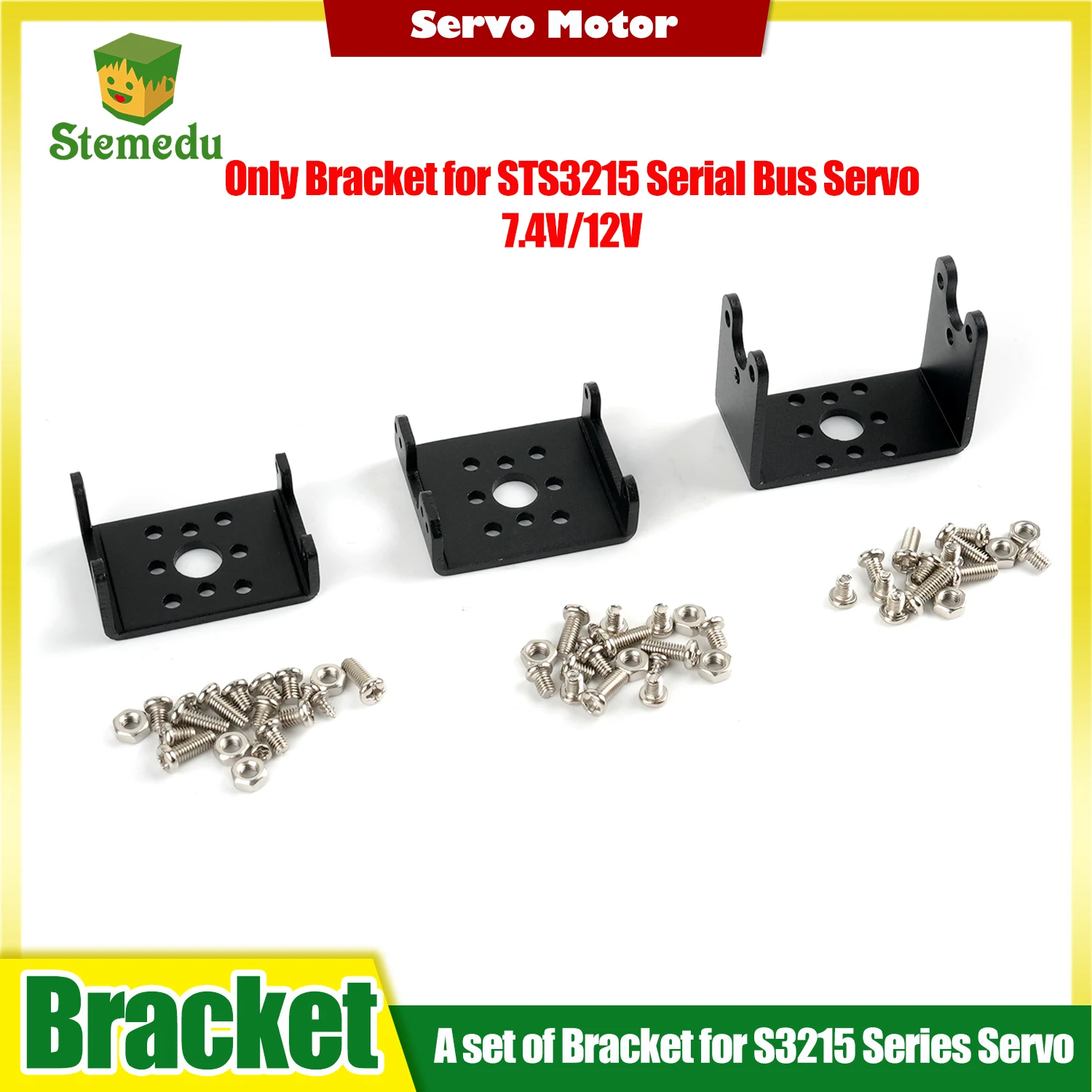 Staffa servo STS3215 per 3215 12V 7.4V 30KG 19KG Bus seriale TTLFeedback Servo con codifica magnetica Installazione