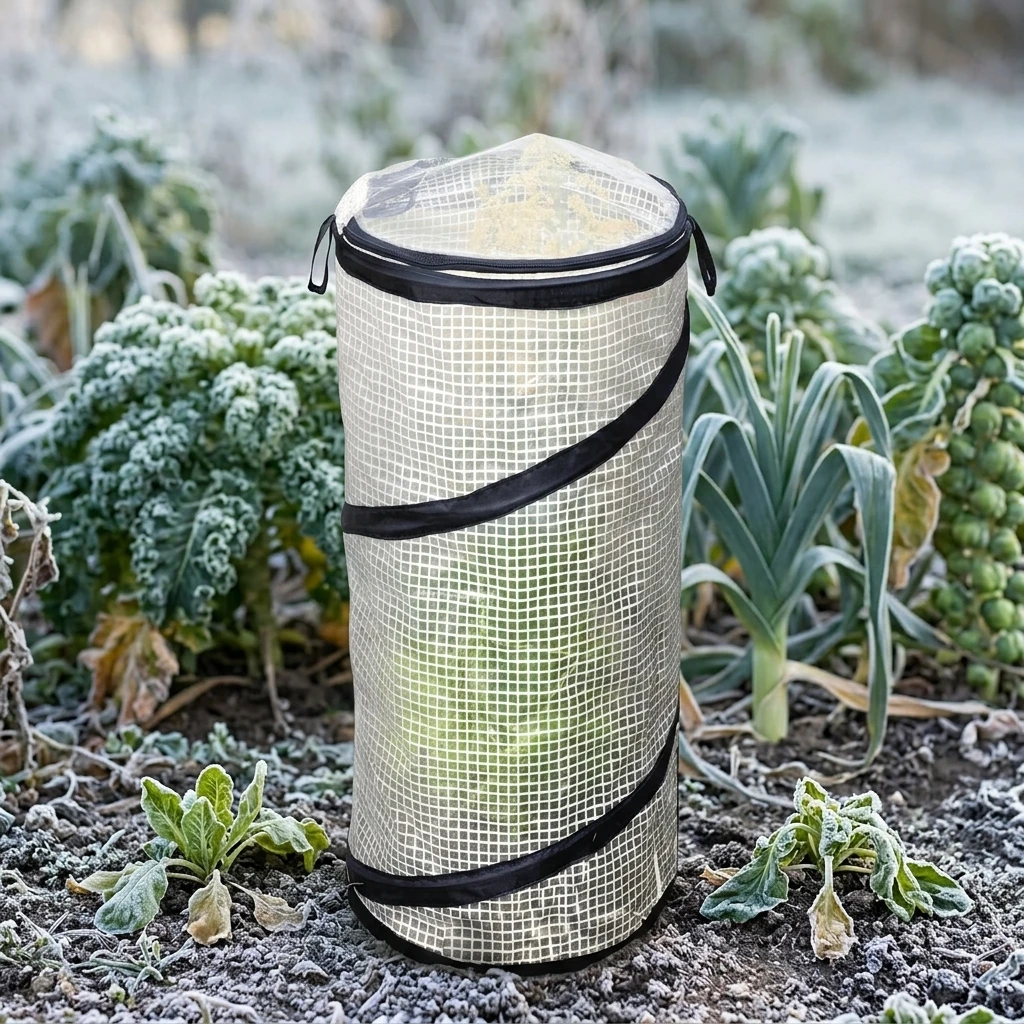 Winter Garden Mini Greenhouse Pop Up Frost Protection Cover PE Film Plant Shelter for Seedlings Veggies Durable 30x60cm
