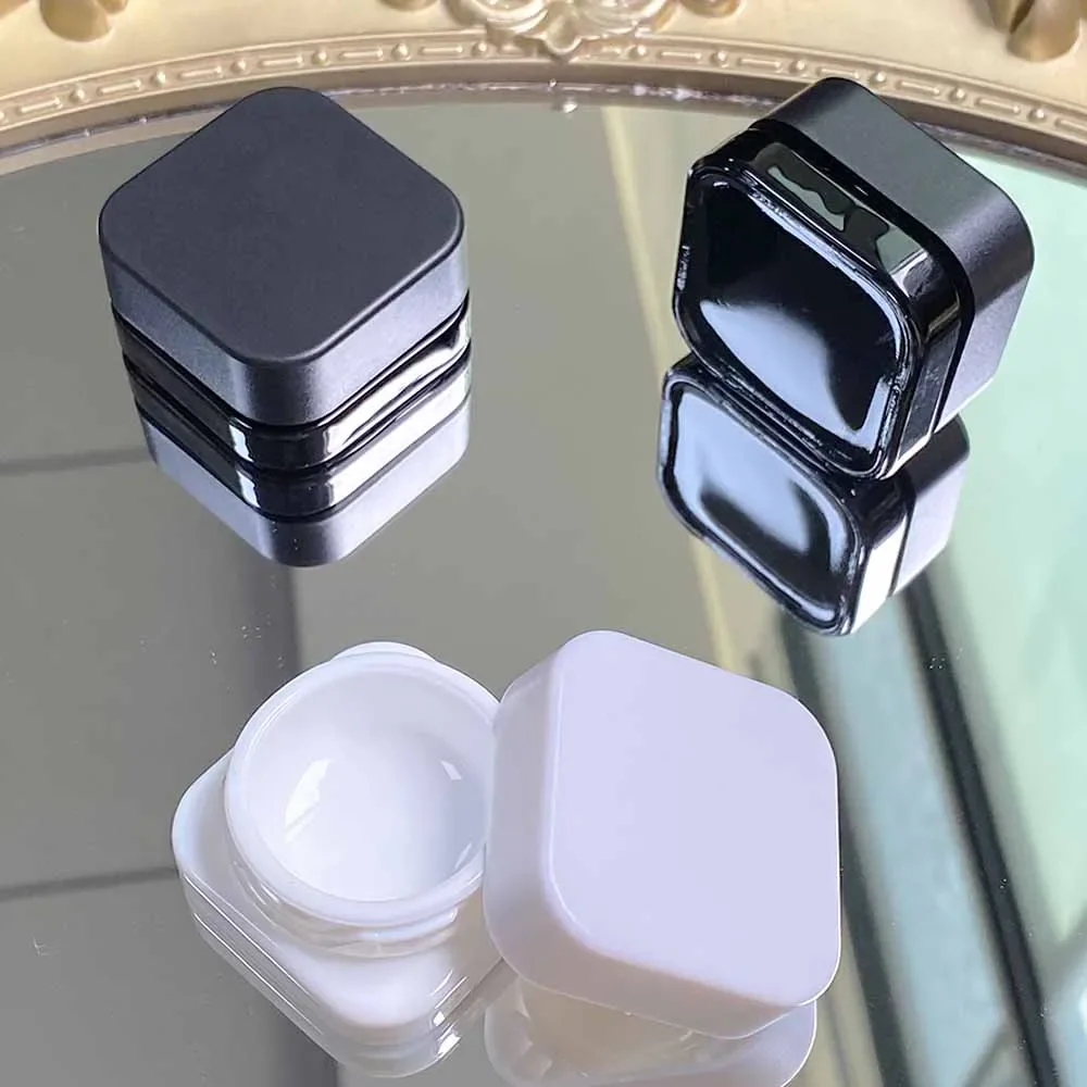 

20Pcs Anti-UV Glass Jars With Security Lock Good Sealing Lipstick Cream Box Nail Glue Storage Case Cosmetic Makeup Jar