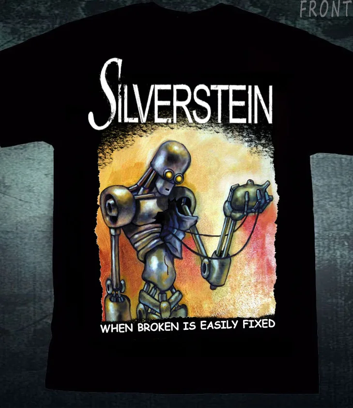 VTG Silverstein when broken is easily fixed Black Unisex All sizes 2F496