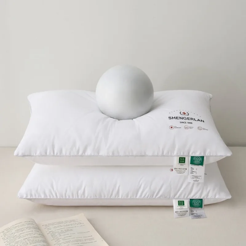 2025 new class A pure white Xinjiang long-staple cotton cotton pillow core heat transfer feather velvet pillow one pillow