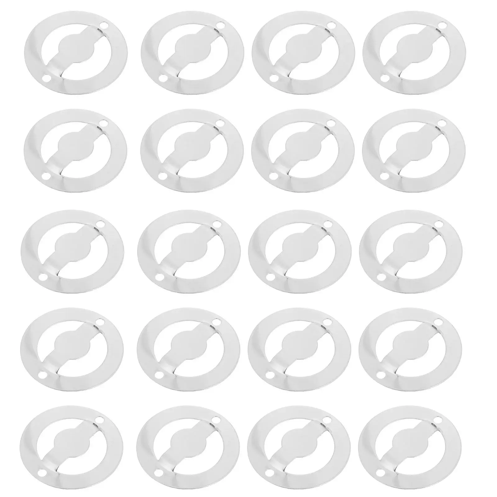 Pepper and Salt Grinder Replacement Parts 20 Pack 35mm Metal Bottom Covers for Kitchen Mill Repair