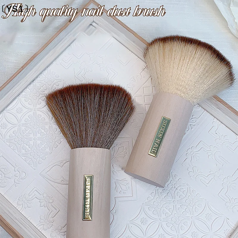 〔YS1〕Round Nail Dust Brush Large-sized Remove Nail Dust Brushes Acrylic UV Gel Polish Powder Cleaning Tool Manicure Accessories