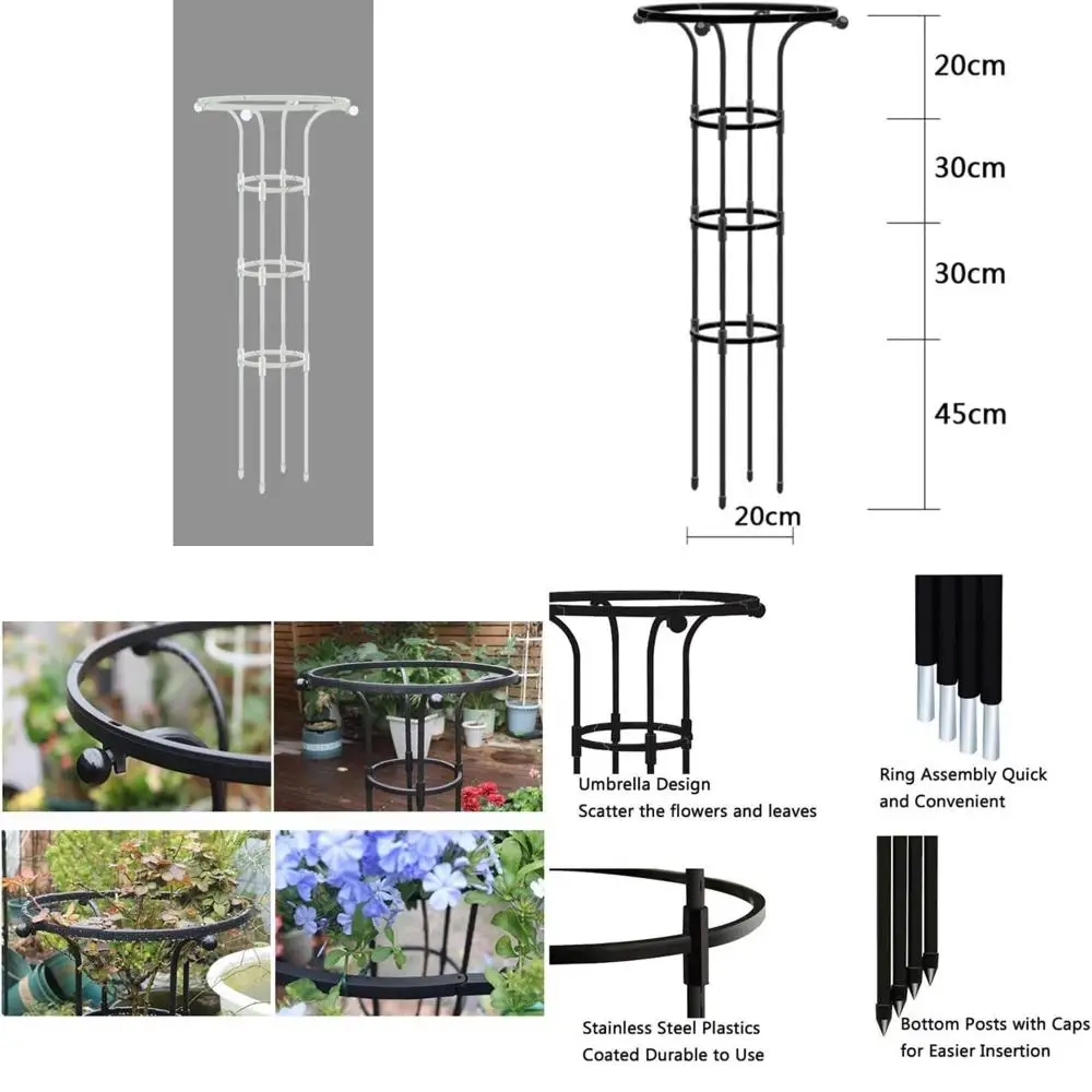 

Outdoor Garden Trellis for Climbing Plants, Flower Support Frame for Roses and Clematis