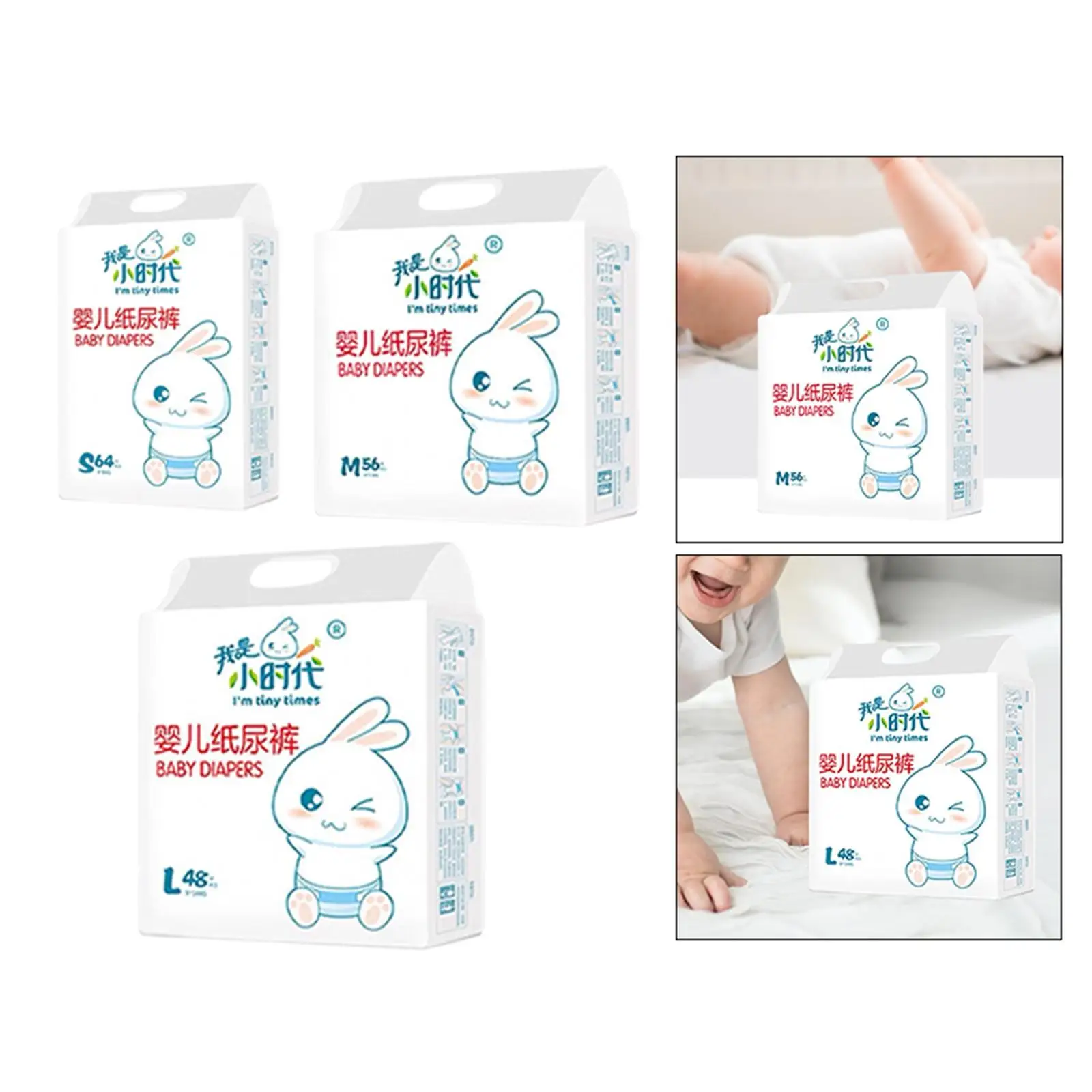 Baby Disposable Diapers Leak Protection Soft Nappy Pants Protect Skin