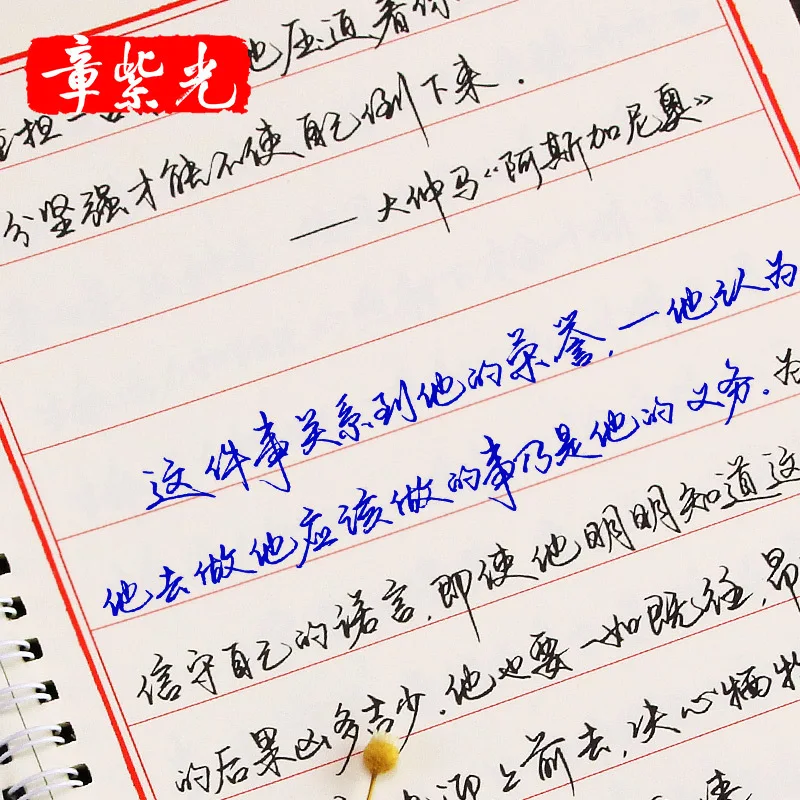 

Handwritten Style Line Block Quick Pen Practice Writing Sticker Hard Pen Copy Line Cursive Book Adult Repeated Use