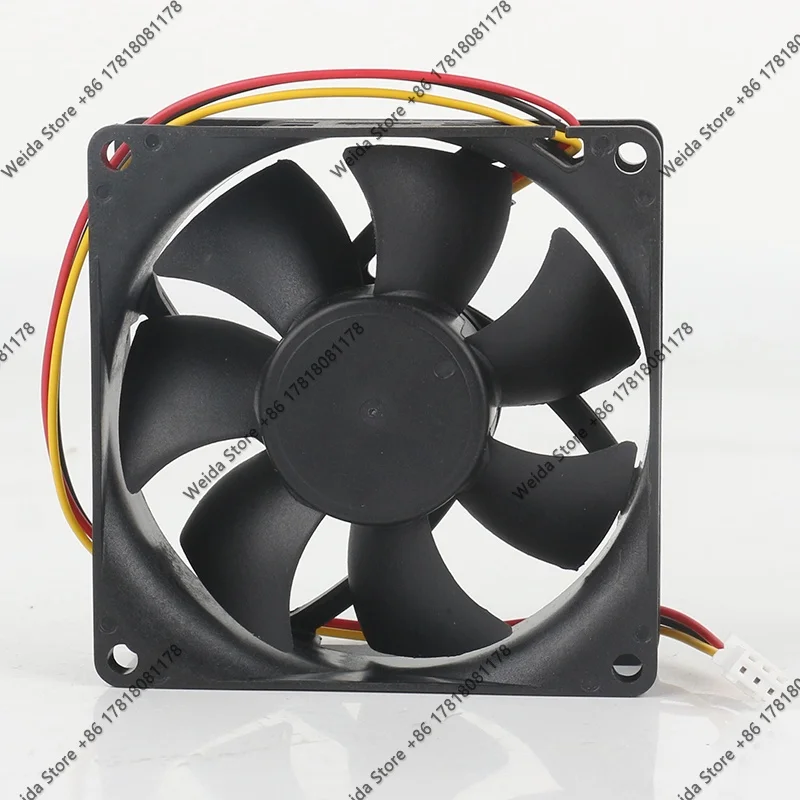 New NEXT NP8025H12V DC12V 0.4A 8025 80X80X25MM 8CM 3-wire Frequency converter three wire silent cooling fan