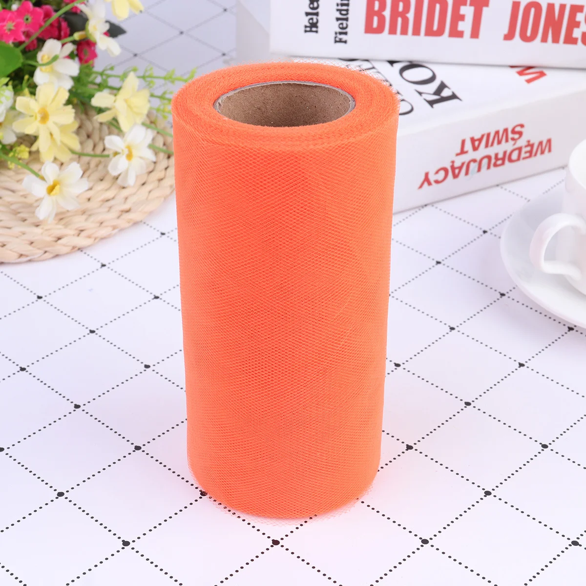 

5Pcs Tulle Rolls for Wedding Decorations Tutu Skirt Bows DIY Crafts Sewing Gift Wrapping Assorted Color Tulle Rolls