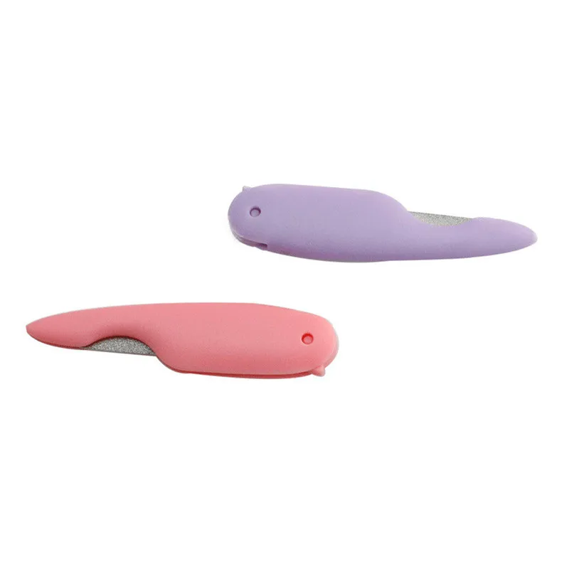 Fashion Cartoon Vouwen Nagelvijl Metalic Rvs Fold Purple Cuticle Lime Een Professionel Tool