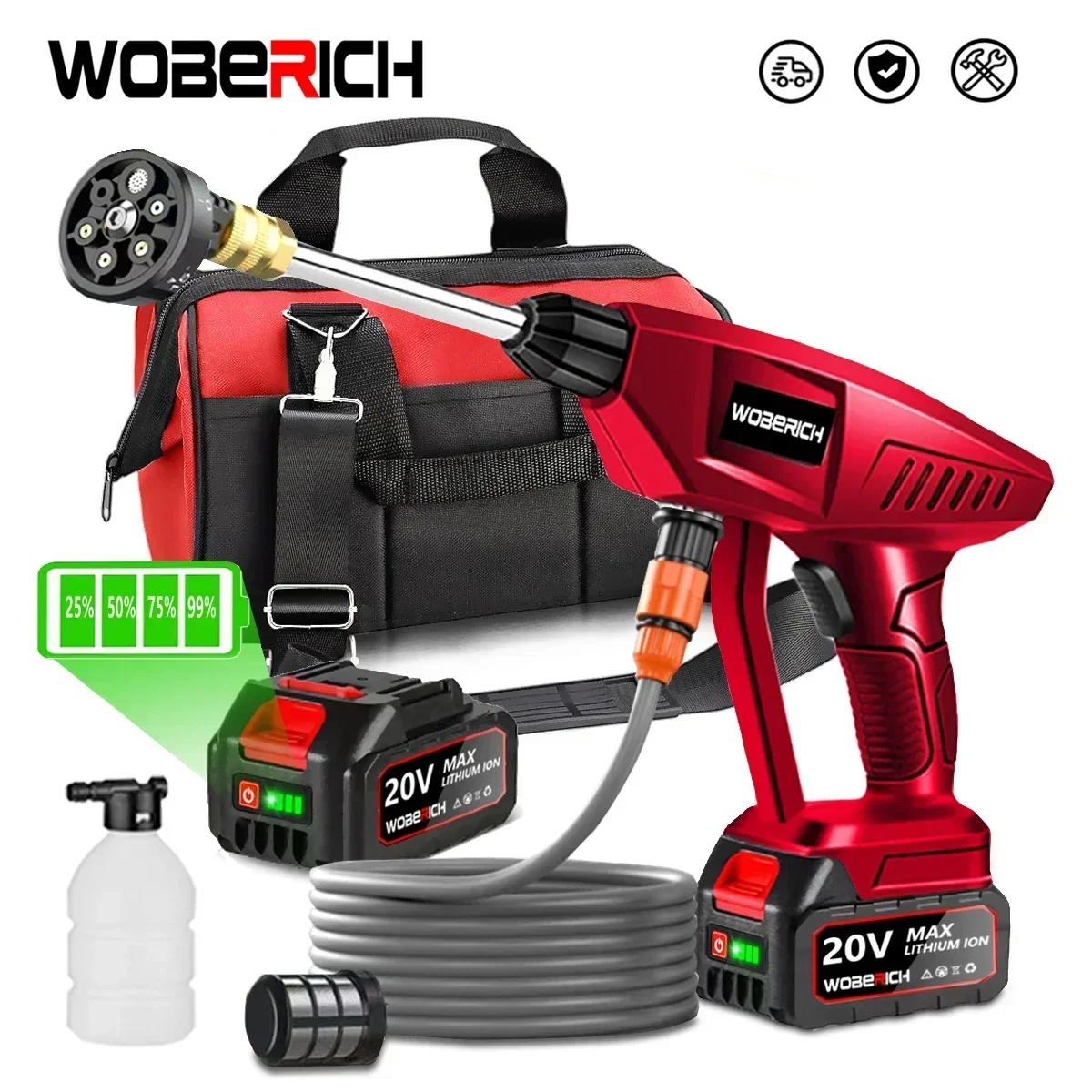 

Cordless High Pressure Cleaner Washer Spray Water Gun Car Wash Pressure Water Cleaning Machine for Makita 18V Battery