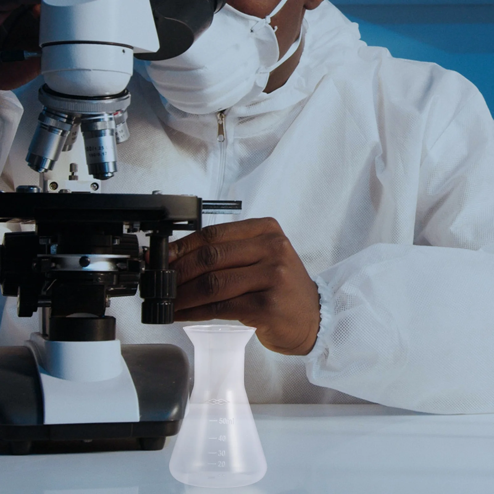 

10 Pcs Laboratory Plastic Flask Flasks Transparent Science Borosilicate Bottle Pp