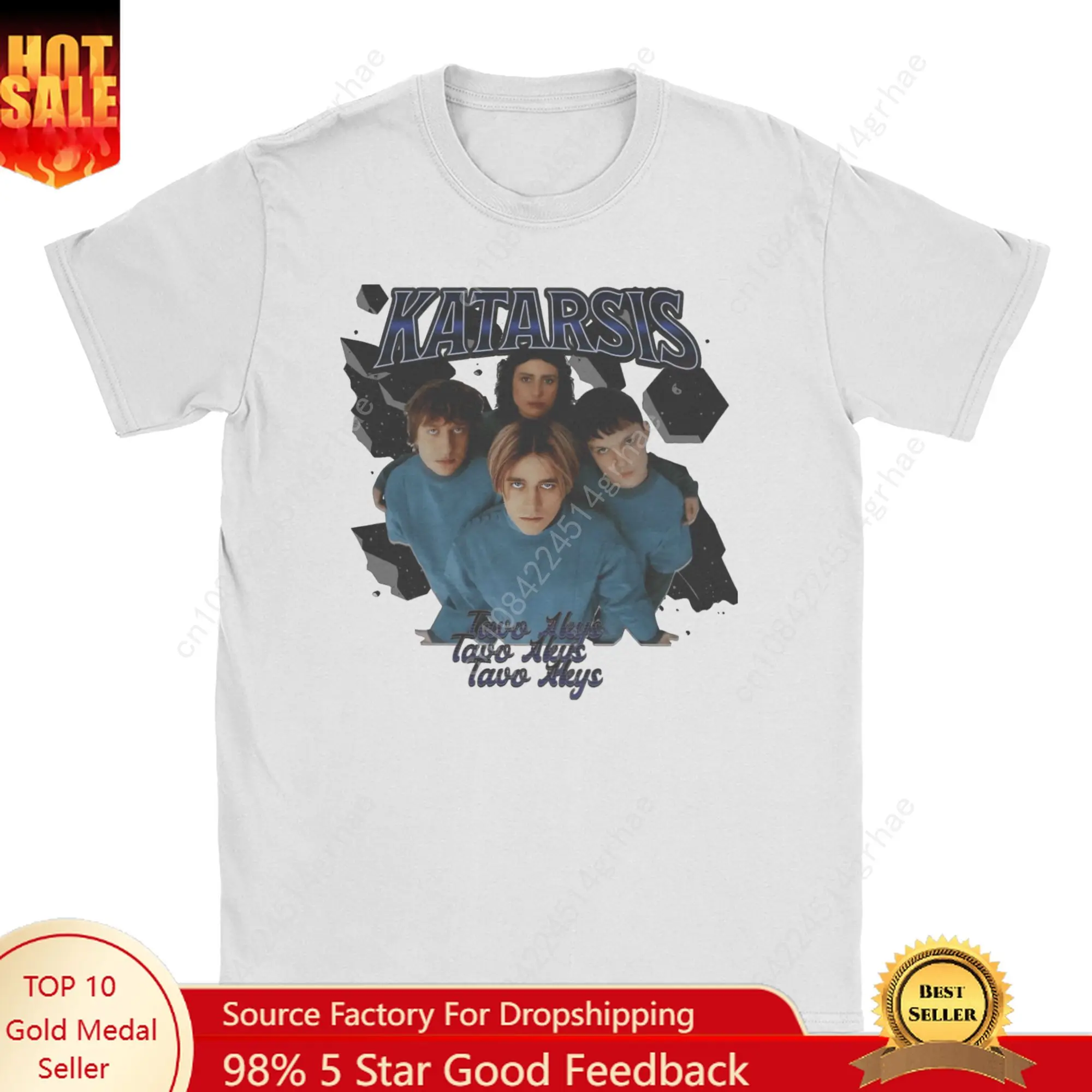 Katarsis Tavo Akys Mannen T-shirt Eurovisions 2025 Leisure Tee Shirt Korte Mouw O Hals T-Shirt 100% Katoen Unieke Kleding