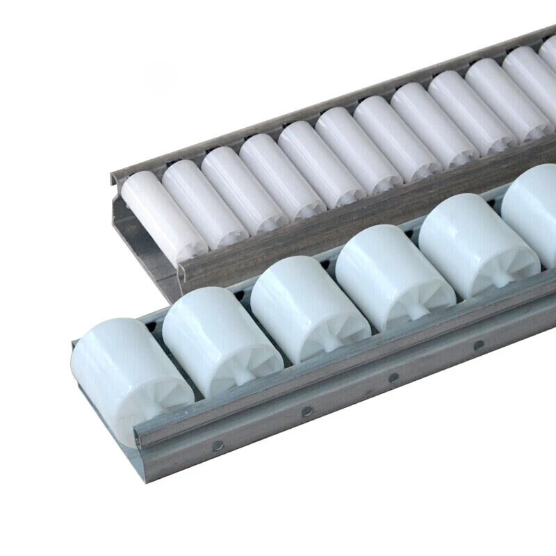 60 Series Reinforced Sheet Metal Flow Rail Roller Track Shelf Pulley Gravity FIFO Conveyor Factory Direct