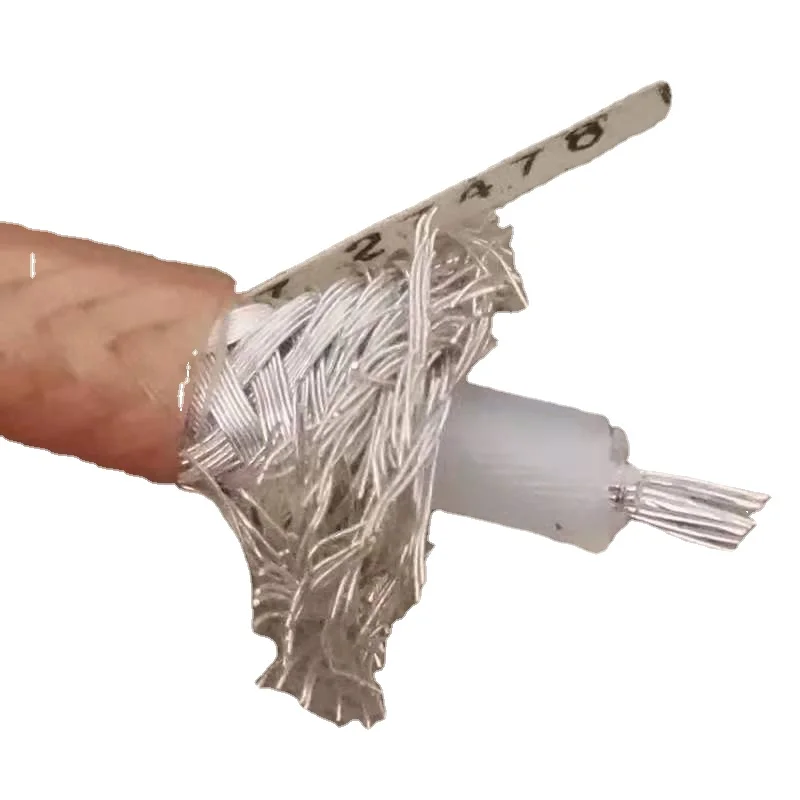 Imagem -02 - Duplo Blindado Rfcoaxial Cabo Adaptador de Fio Conector Rg400 Cabo 50 Ohm Alta Qualidade 100m 200m Rg400 Rg400