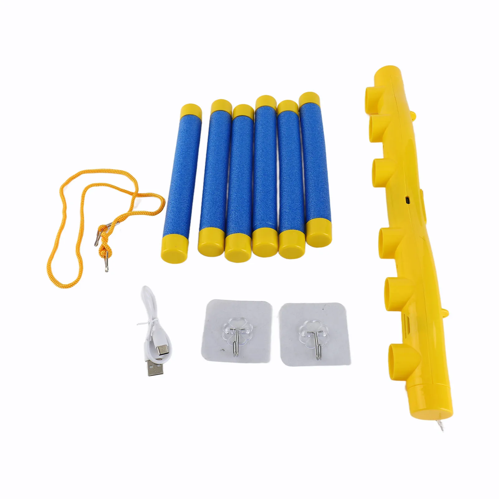 ZK40 Falling Sticks Catching Game Toy Hand Eye Coordination Reactivity Training Toy for Kids Yellow and Blue