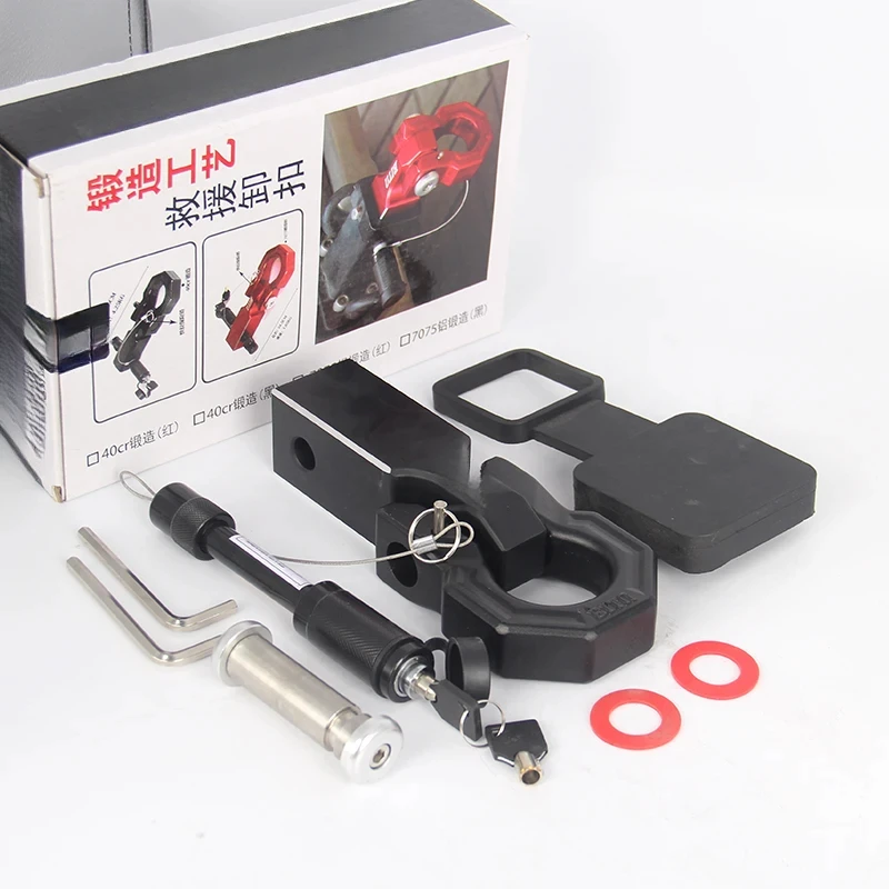 2-Inch Receiver Aluminum Alloy Square Trailer Arm Rear Bumper Installation for Easy Suspension for Trailer Hook