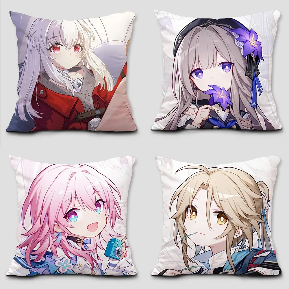 Anime Honkai Star Rail Pillowcase Cosplay Cute Comic Print Cushion Cover Cartoon Cute Living Room Decoration body pillow cover