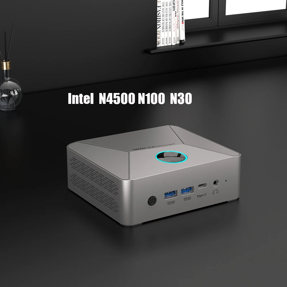 N300 N100 DDR5 Mini PC DP HDMI Intel Celeron N4500 DDR4 Soft Router Type-C RJ45 LAN Mirco Computer Windows11 HTPC