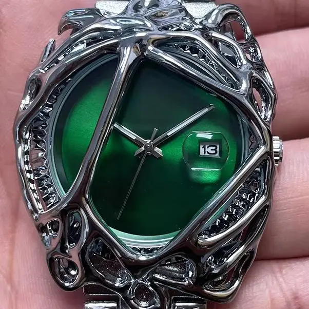 Retro Y2K Watch Alabaster Style Special-Shaped Spider Man Watches for Niche Market Stylish opposite Sex Vine Design