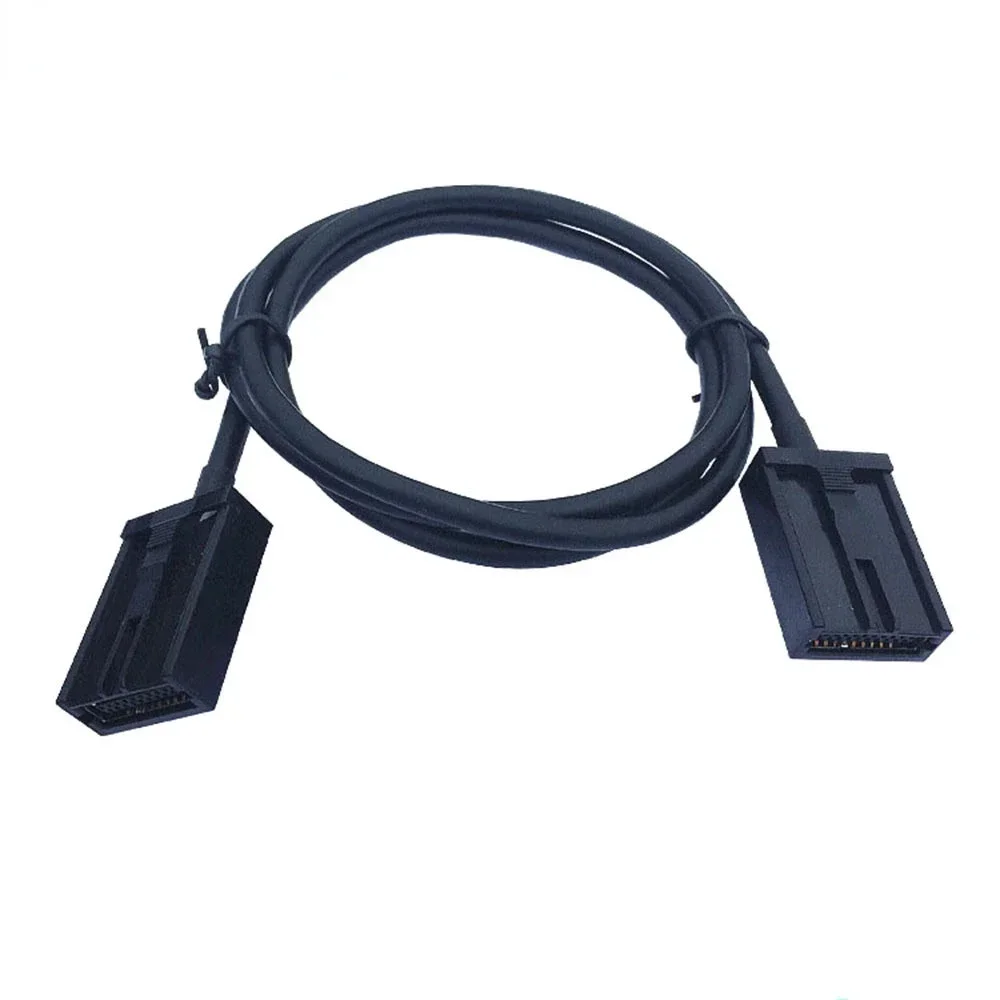HDMI EM male to HDMI E TYPE male 19P 1.4V 4K black ABS shell car HD connection cable