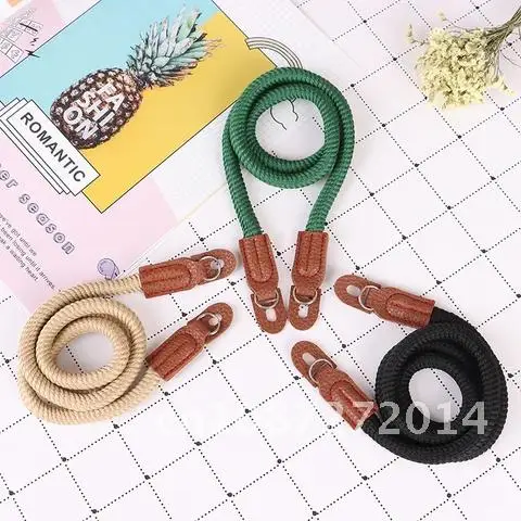 

1Pcs Shoulder Strap Vintage Camera Neck Strap Cotton Rope Fashion Design Leather Lanyard