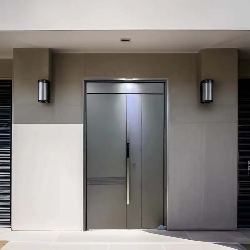 Modern Residential Steel Security Door High Quality External Entrance Front Gate Entrance Stainless Steel