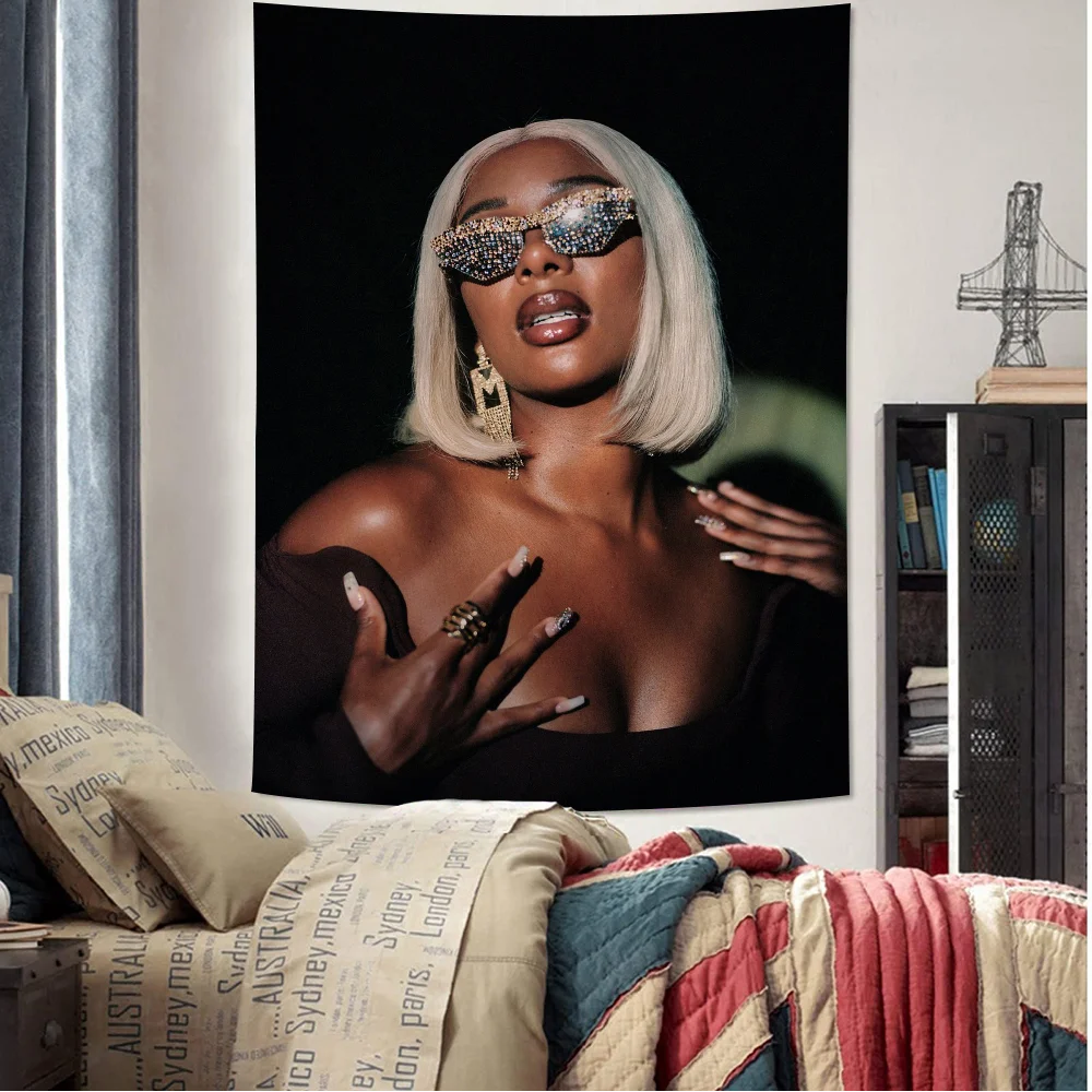

Victoria Monet Jaguar II Singer Anime Tapestry Indian Buddha Wall Decoration Witchcraft Bohemian Hippie Wall Hanging Sheets
