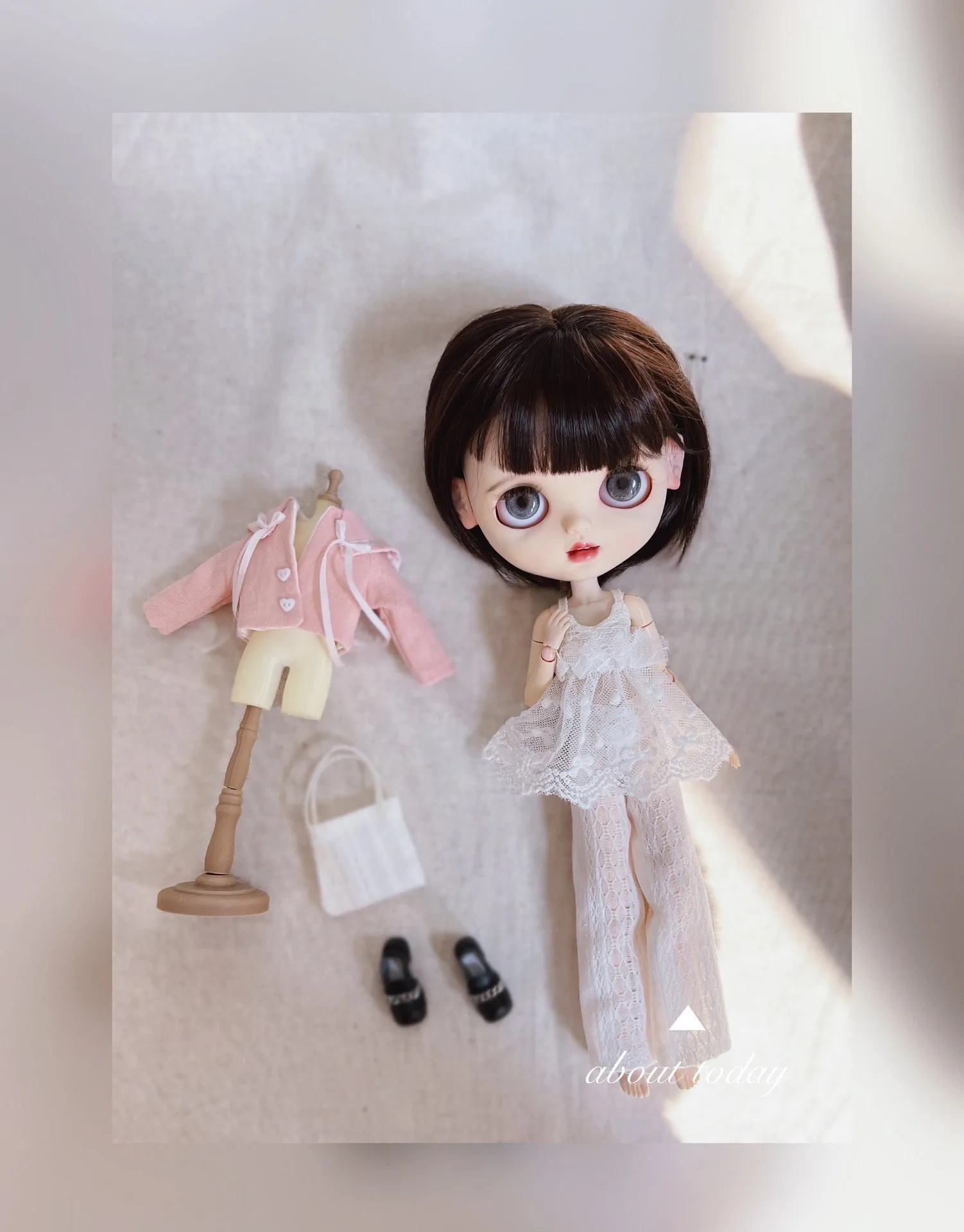 

Dula Doll Clothes Pink jacket set Blythe Landoudou Landazz ob24 ob22 ICY JerryB 1/6 Doll