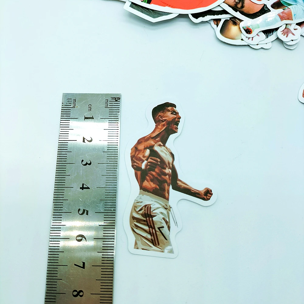 Super Star Soccer Player Cristiano Ronaldo Stickers, Vinyl Waterproof Laptop Water Bottle Sticker for Boys Girls Teens,C Ronaldo