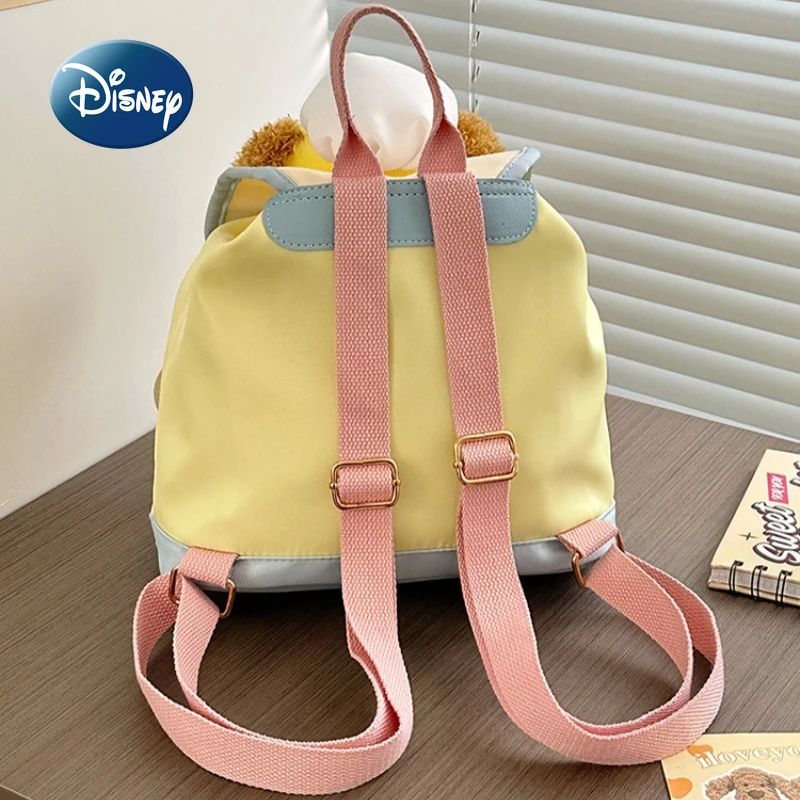 Disney Nieuwe Dames Pluche Pop Rugzak Modieuze Damesrugzak Grote Capaciteit Hoge Kwaliteit Cartoon Casual Student Rugzak