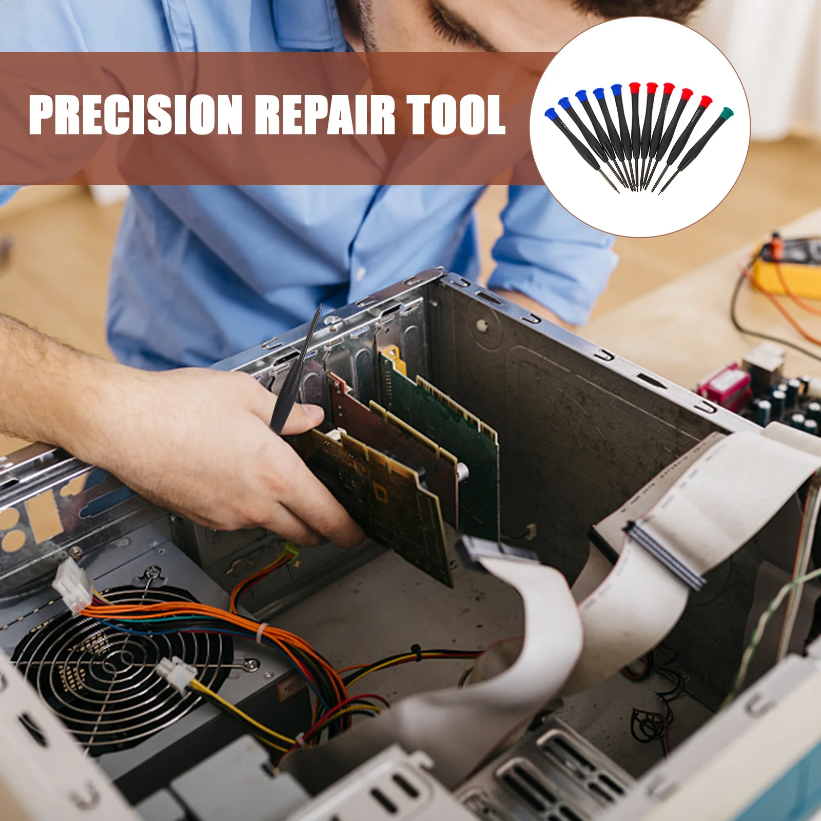 11 個の修理ツールキット精密ドライバーセット眼鏡時計電話 PC ジュエリー磁気チップボールベアリングスイベルハンドル PVC