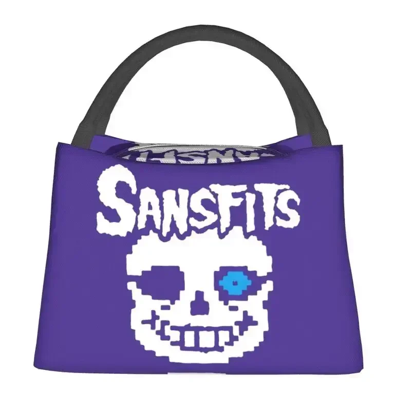 Custom Sansfits Bad Time Lunch Bag Men Women Undertale Sans Thermal Cooler Insulated Lunch Box for Work Pinic or Travel