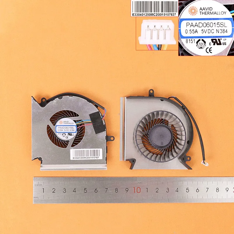 

Новый охлаждающий вентилятор для ноутбука MSI GE75 GP75 GE63 GP63 GV63 GE73 GL73 VR (для вентилятора графического процессора, оригинал, версия 2) PN: PAAD06015SL