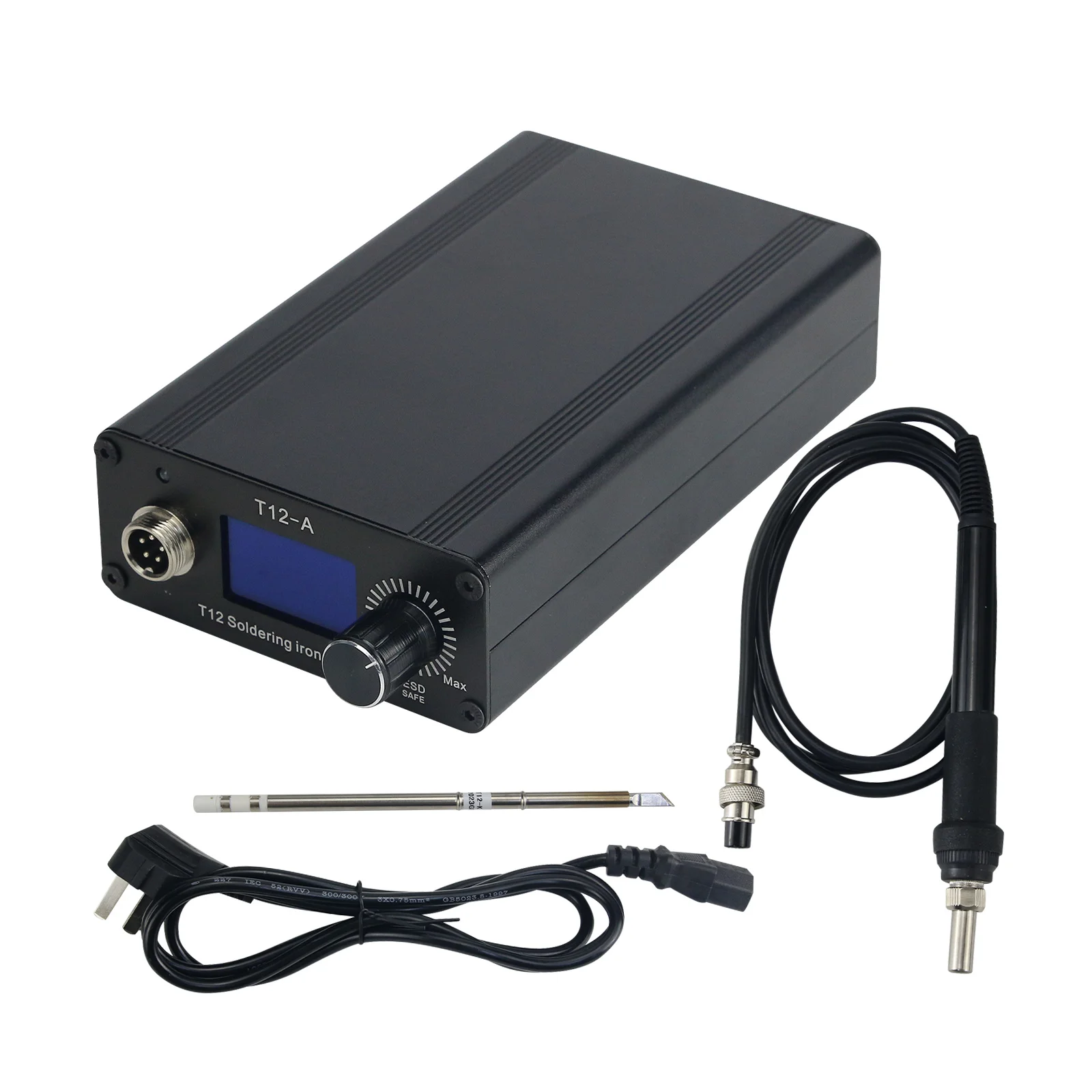 HamGeek T12-A 50-700 ° C 1.3 Inch Digital Screen Automatic Sleep 240W T12 Soldering Iron Station For JBC 936
