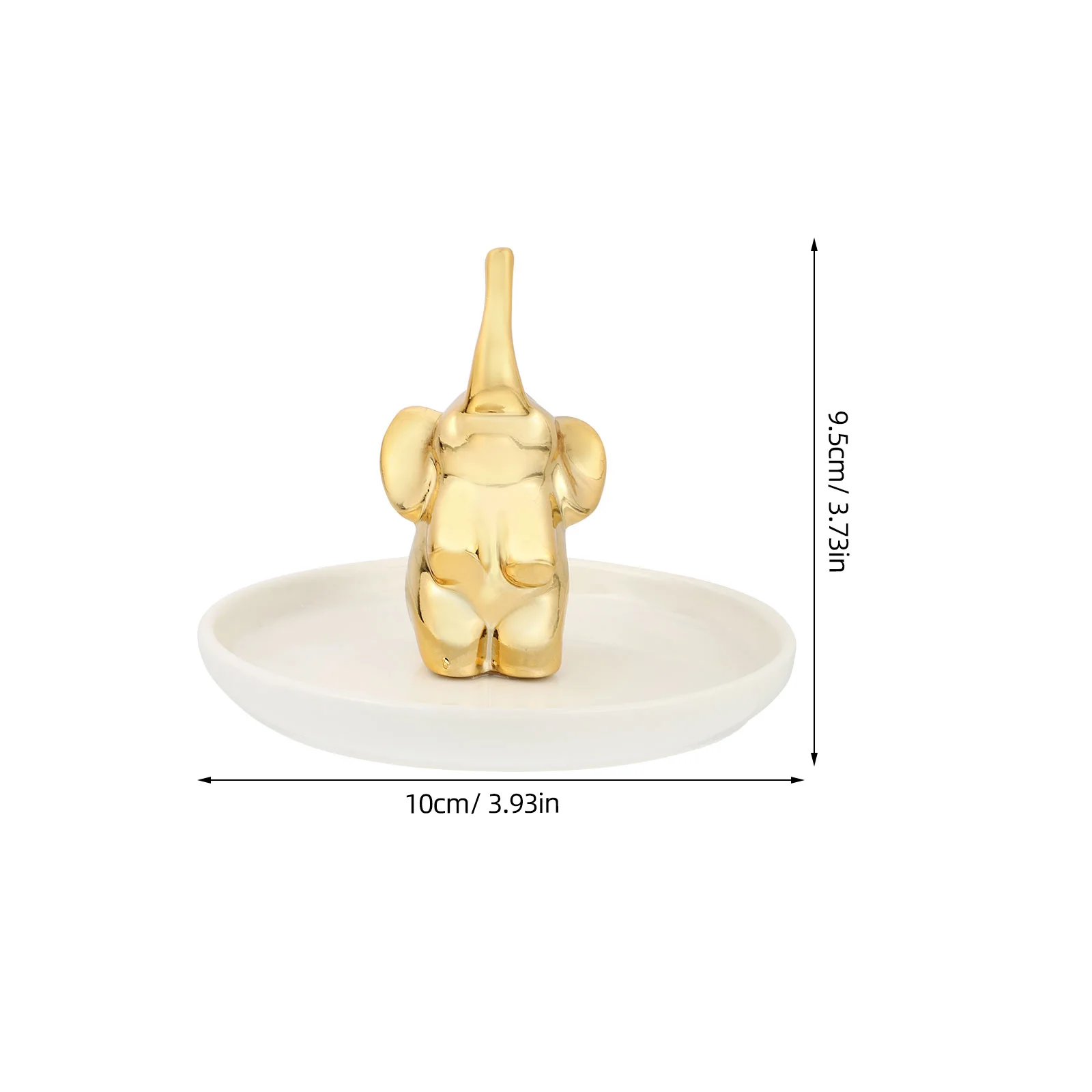 Tray Jewelry Storage Elephant Ornament Desk Accessories Home Decor Display Dish