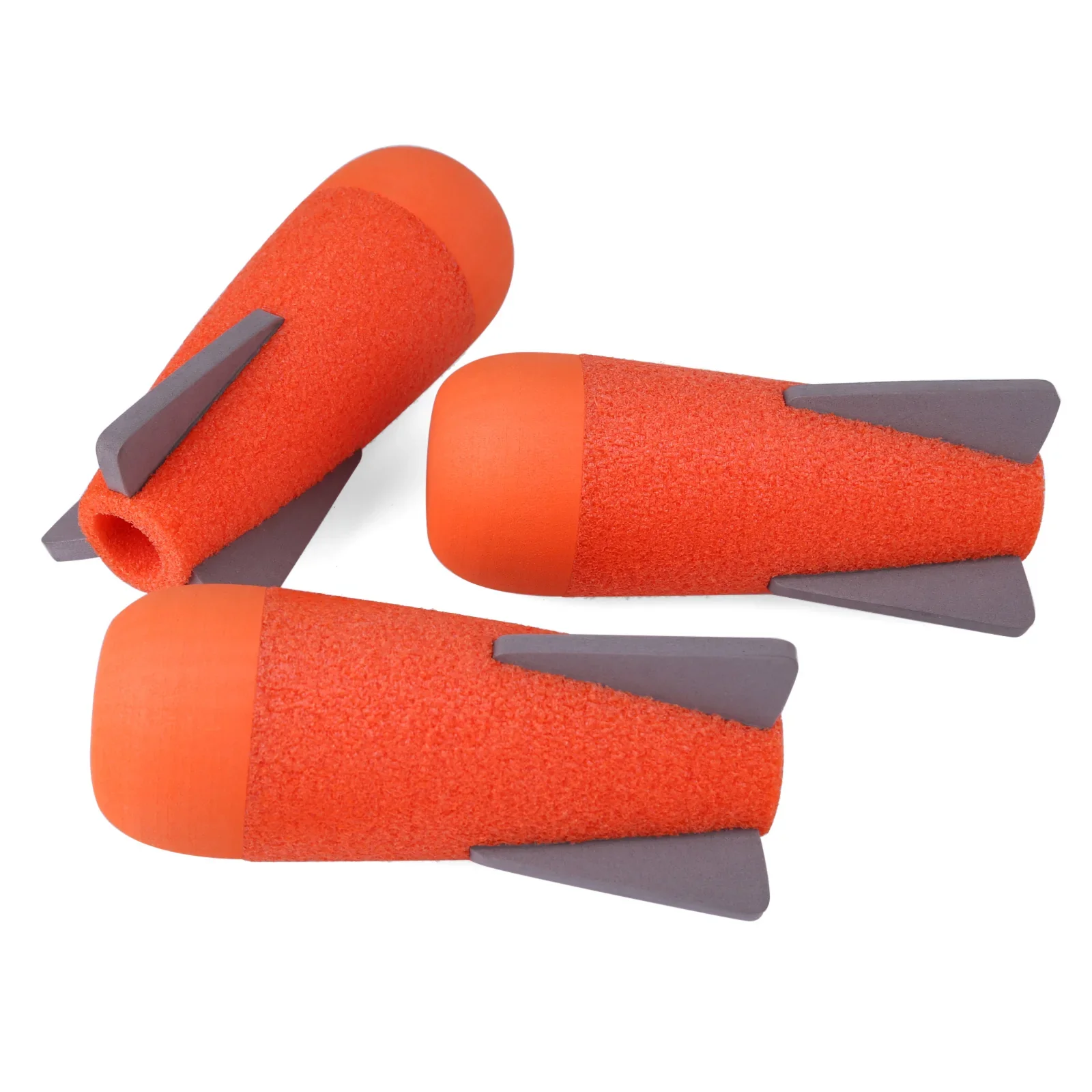 3pcs / 6Pcs EVA Hollow Foam Dart Missile for Nerf Grenade Blaster Drop Shipping - Orange Head + Grey Sponge