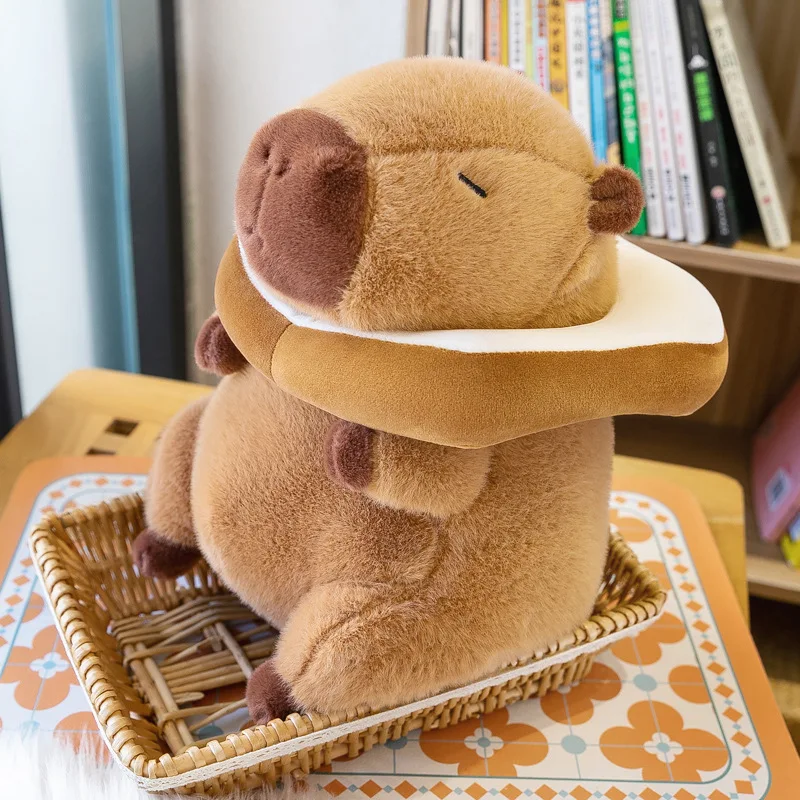 1-4PCS Bread Toast Water Dolphin Doll Sleep Cuddle Capybara Ornament Plush Toy Girl Pillow Birthday Gift Home Decoration