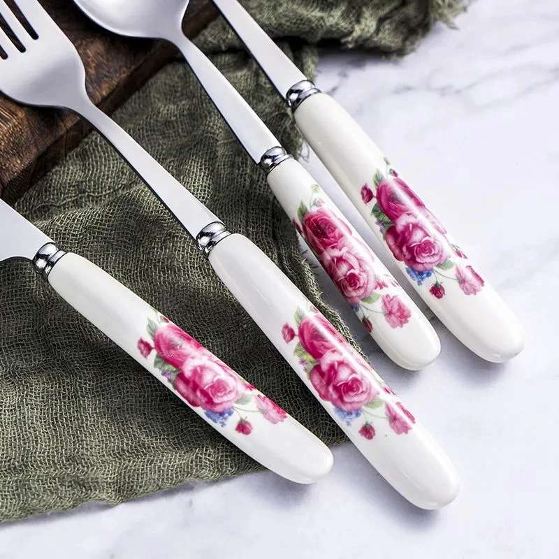 Stainless Steel Fork and Knife Spoon, China Fruit Fork, Cake Dessert Fork, Fashionable Tableware, 1PC