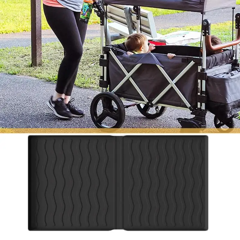 Stroller Seat Liner Stroller Cart Mat Stroller Silicone Mat Cushion Pad Stroller Accessories To Protect Stroller From Sand Dirt