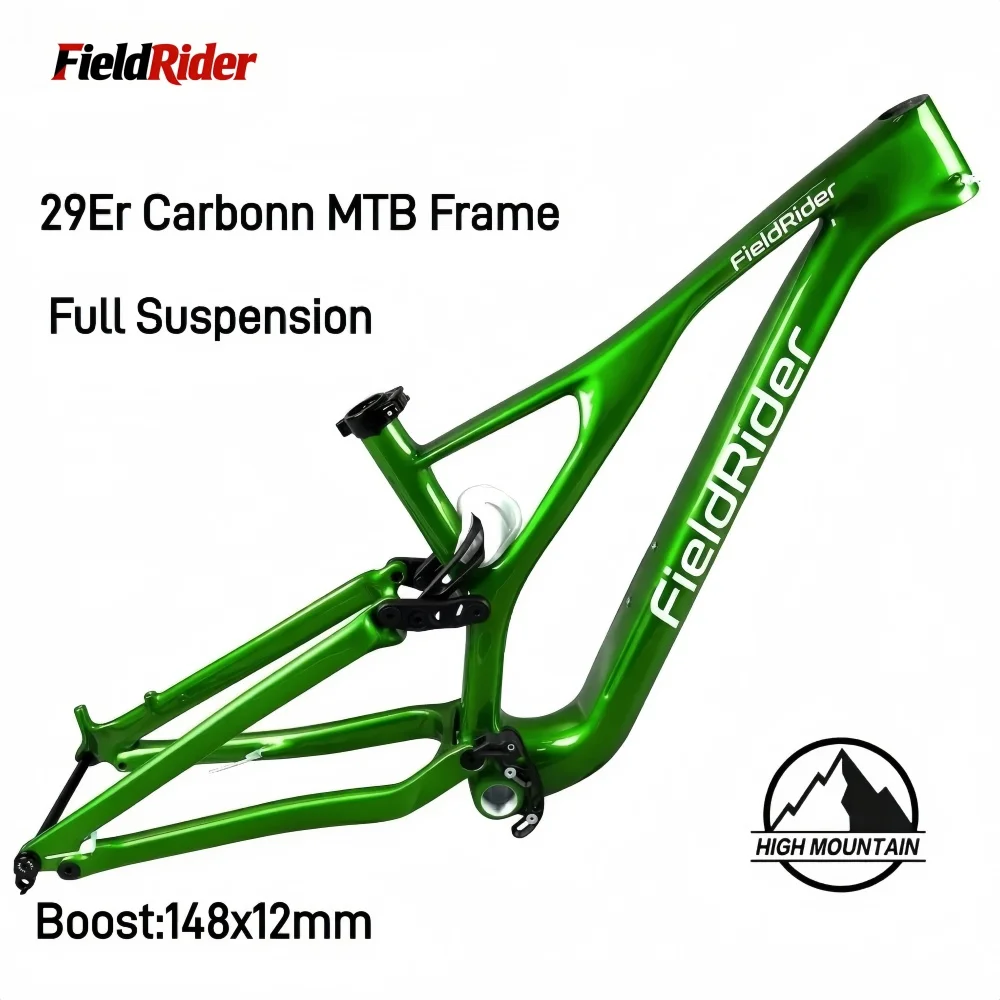 

Карбоновая рама T1100 Toray для горного велосипеда с полной подвеской, 29/26 дюймов, под смешанные покрышки, BSA, ось 148x12 мм, M018C