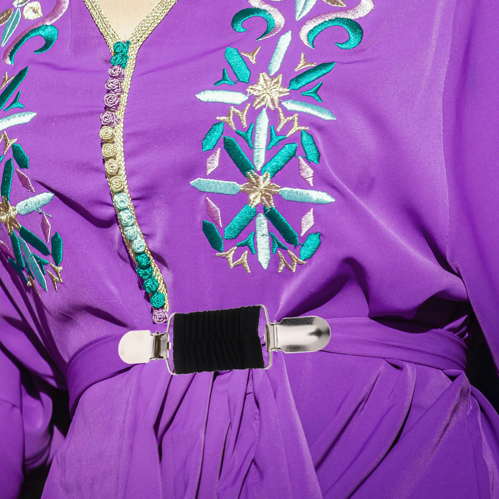 

2Pcs Women Waist Cinch Clips Cardigan Clip Set Sweater Clasps Shawl Dress Back Cinch Clothing Adjustable Fastener