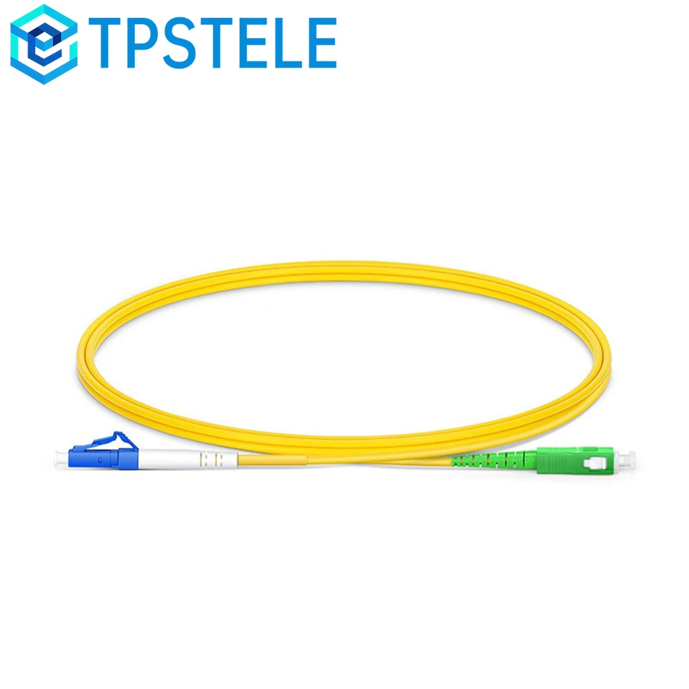 10PCS Single Mode Simplex Fiber Optic Patch Cable, SC/UPC SC/APC LC/UPC, 1/2/3/5 Meter, 2.0mm Tight Buffer, Yellow LSZH
