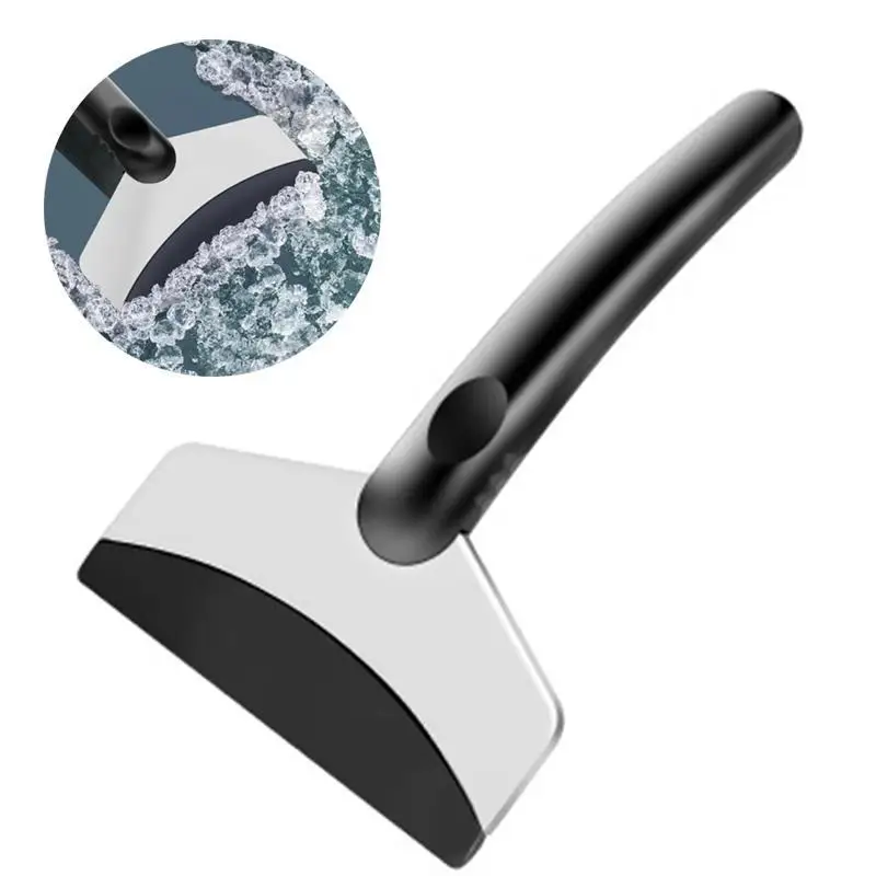 Pá de neve para carro em aço inoxidável, pá de neve de vidro, ferramenta de limpeza, pá de neve, raspador fros l1j7