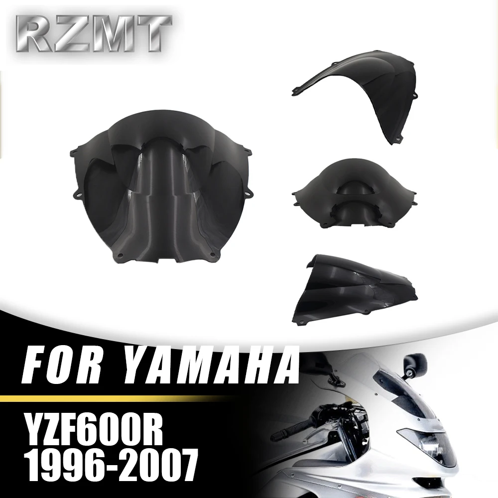 

Front Double Bubble Wind Deflector Windscreen For YAMAHA YZF600R THUNDERCAT 1996-2007 Motorcycle Accessories Windshield Black