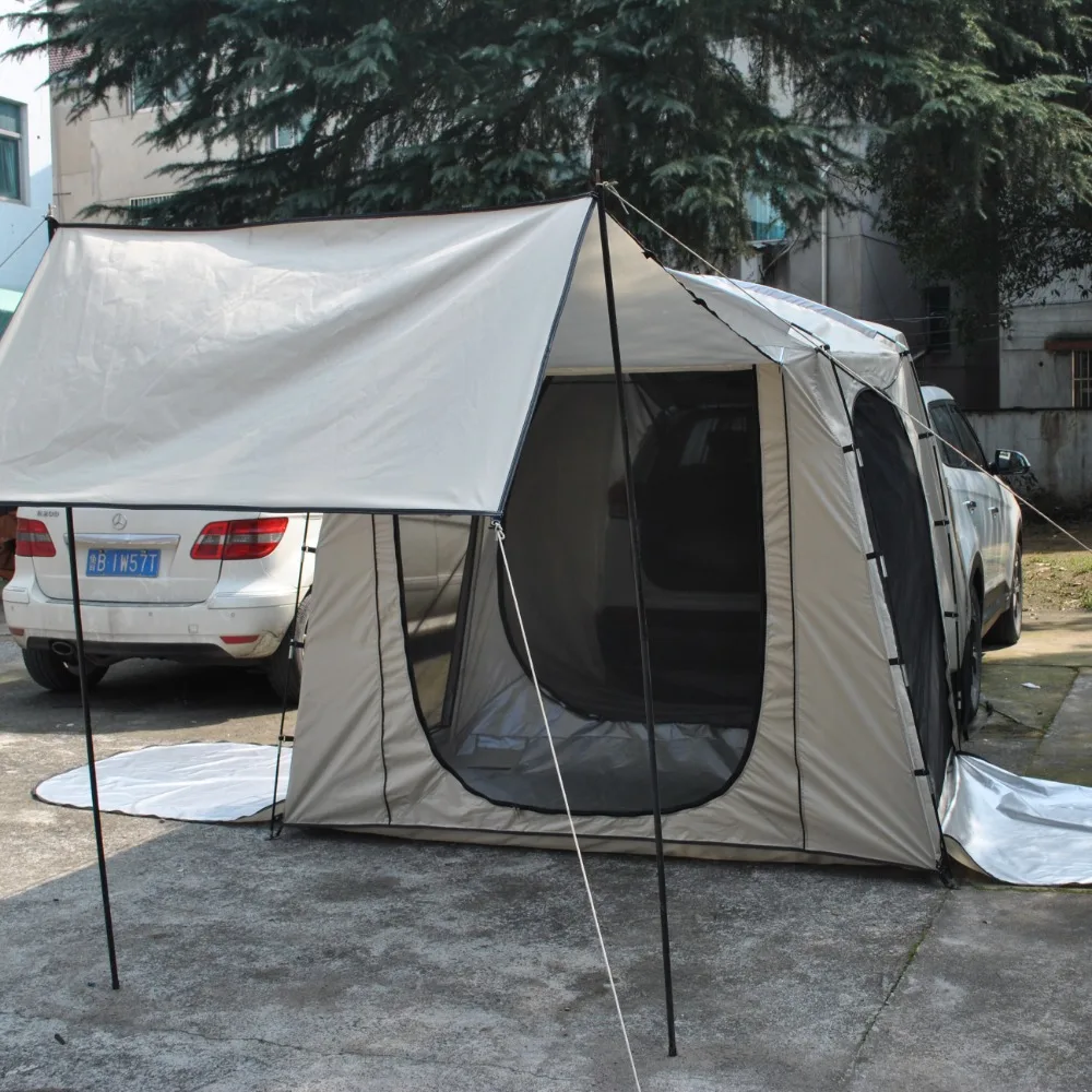 Waterproof Sun Protection Car Rear Tent Car Tail Extension Tent Multi Purpose Tent For Bicycle Outdoor Camping Shelter