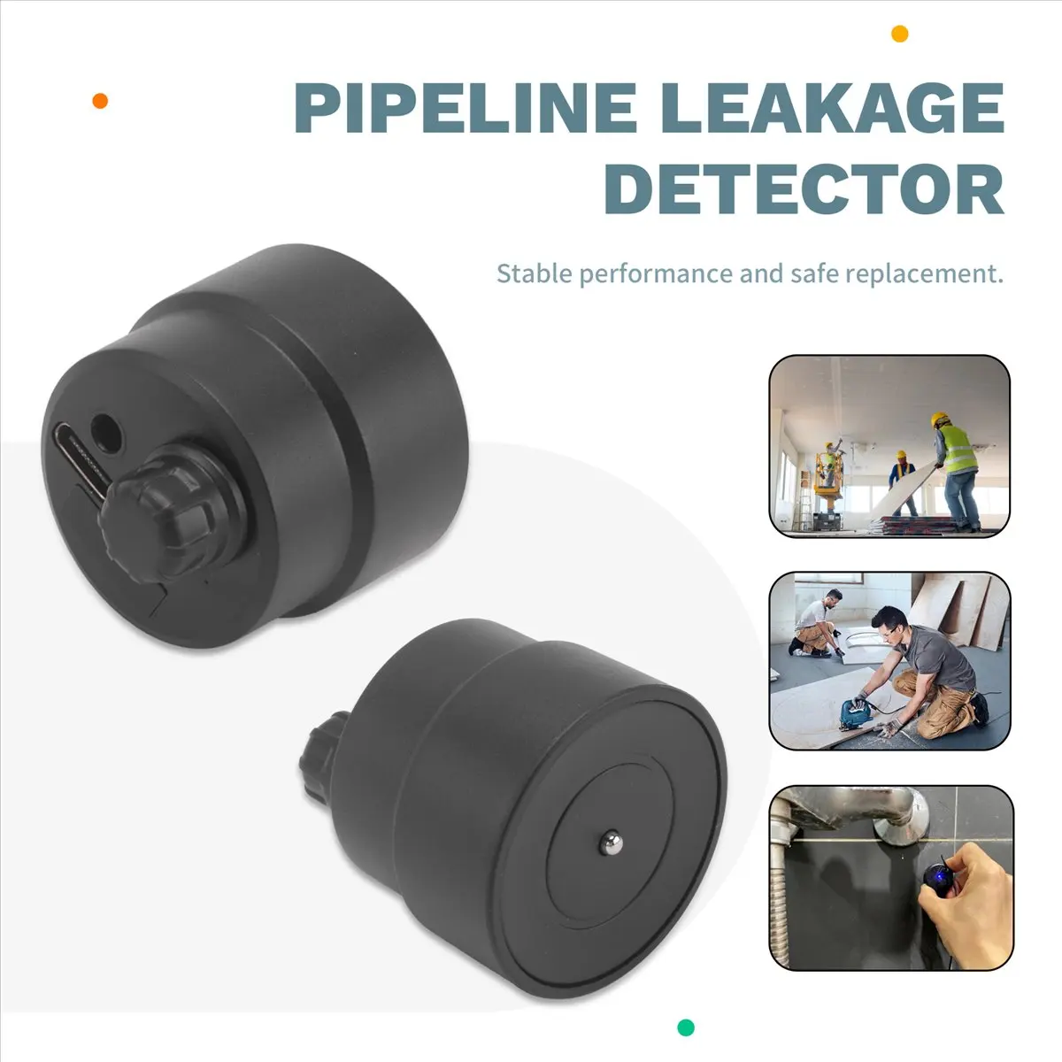DT81 Wall Pipe Leak Detector Clear Sound Sensitive Water Leakage Device Underground Water Pipe Leakage Monitor for Home