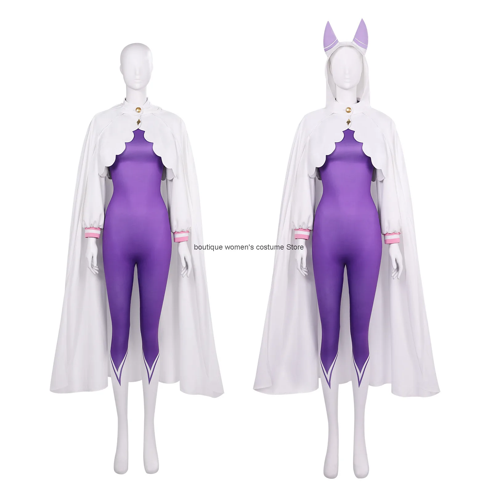 Halloween Cosplay Life In A Different World From Zero Emilya Cosplay Outfit Tight-fitting Jumpsuit 2D Anime Cosplay